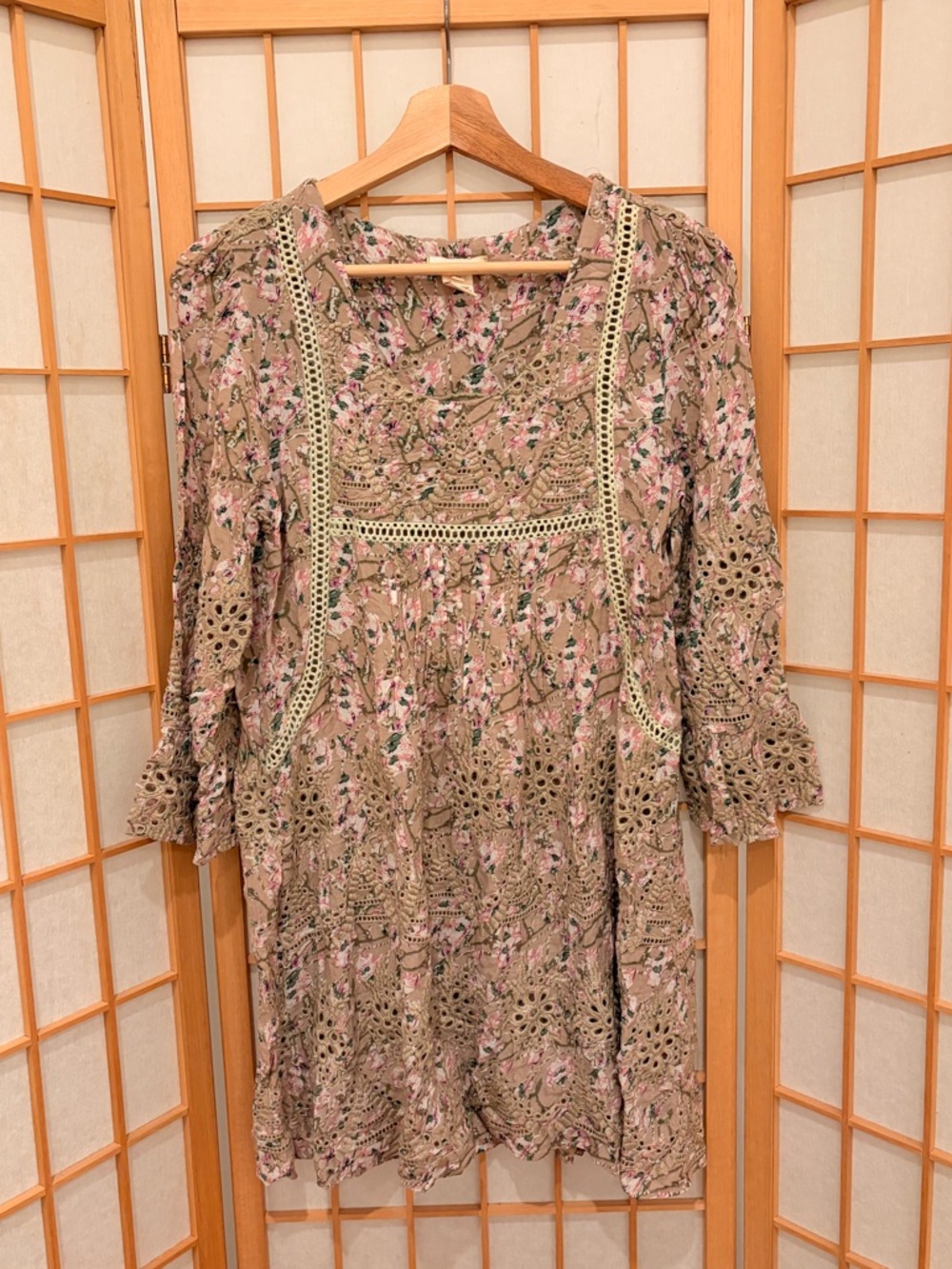 Sundance Eyelet Floral Dress